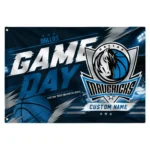Dallas Mavericks House Flag Personalized Energy Brushstrokes Blue Best Selling