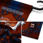 Denver Broncos Garden Flag Customized Laurel Wreath Orange Best Selling