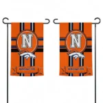 Denver Broncos Garden Flag Personalized Circle Medallion Orange Best Selling