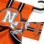 Denver Broncos Garden Flag Personalized Circle Medallion Orange Best Selling