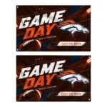 Denver Broncos House Flag Custom Action Streaks Orange Best Selling