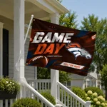 Denver Broncos House Flag Custom Action Streaks Orange Best Selling