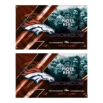 Denver Broncos House Flag Custom Diagonal Stripes Orange Best Selling