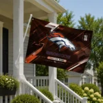 Denver Broncos House Flag Customized Speed Slashes Orange Best Selling