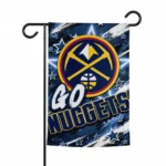 Denver Nuggets Garden Flag Custom Glowing Star Blue Best Selling