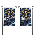 Denver Nuggets Garden Flag Custom Glowing Star Blue Best Selling