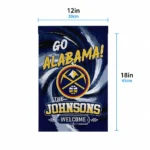 Denver Nuggets Garden Flag Custom Swirl Vortex Blue Best Selling