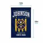 Denver Nuggets Garden Flag Customized Distressed Stripes Blue Best Selling