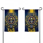 Denver Nuggets Garden Flag Customized Laurel Wreath Blue Best Selling
