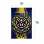 Denver Nuggets Garden Flag Customized Laurel Wreath Blue Best Selling
