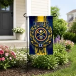 Denver Nuggets Garden Flag Customized Laurel Wreath Blue Best Selling
