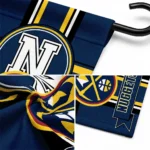Denver Nuggets Garden Flag Personalized Circle Medallion Blue Best Selling