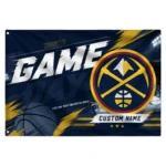 Denver Nuggets House Flag Custom Energy Brushstrokes Blue Best Selling
