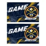 Denver Nuggets House Flag Custom Energy Brushstrokes Blue Best Selling
