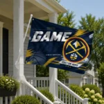 Denver Nuggets House Flag Custom Energy Brushstrokes Blue Best Selling