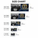 Denver Nuggets House Flag Customized Framed Photo Blue Black Best Selling
