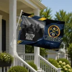 Denver Nuggets House Flag Customized Framed Photo Blue Black Best Selling