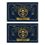 Denver Nuggets House Flag Personalized Ornate Border Blue Best Selling