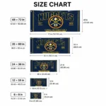 Denver Nuggets House Flag Personalized Ornate Border Blue Best Selling