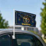Denver Nuggets House Flag Personalized Ornate Border Blue Best Selling
