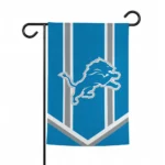 Detroit Lions Garden Flag Custom Chevron Stripes Blue Best Selling