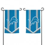 Detroit Lions Garden Flag Custom Chevron Stripes Blue Best Selling
