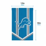 Detroit Lions Garden Flag Custom Chevron Stripes Blue Best Selling