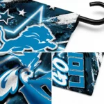 Detroit Lions Garden Flag Customized Glowing Star Blue Best Selling