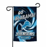 Detroit Lions Garden Flag Customized Swirl Vortex Blue Best Selling