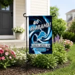 Detroit Lions Garden Flag Customized Swirl Vortex Blue Best Selling