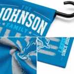 Detroit Lions Garden Flag Personalized Distressed Stripes Blue Best Selling
