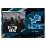 Detroit Lions House Flag Personalized Framed Photo Blue Black Best Selling