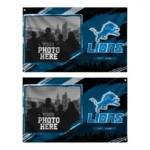 Detroit Lions House Flag Personalized Framed Photo Blue Black Best Selling
