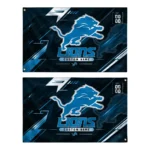 Detroit Lions House Flag Personalized Speed Slashes Blue Best Selling