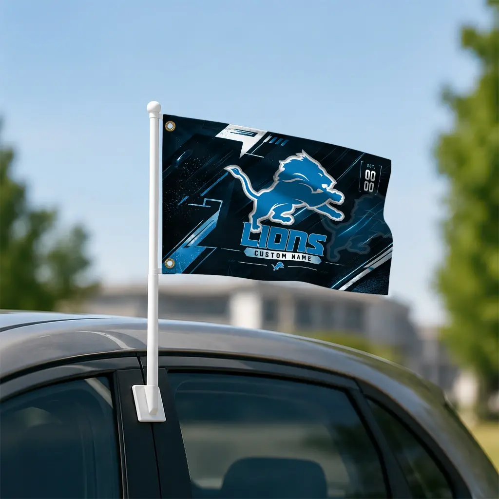 Detroit Lions House Flag Personalized Speed Slashes Blue Latest Model Detroit Lions House Flag Personalized Speed Slashes Blue Latest Model