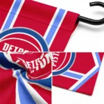 Detroit Pistons Garden Flag Custom Chevron Stripes Red Best Selling