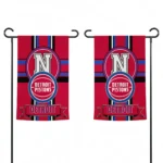 Detroit Pistons Garden Flag Custom Circle Medallion Red Best Selling