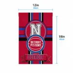 Detroit Pistons Garden Flag Custom Circle Medallion Red Best Selling
