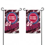 Detroit Pistons Garden Flag Customized Glowing Star Red Best Selling
