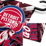 Detroit Pistons Garden Flag Customized Glowing Star Red Best Selling