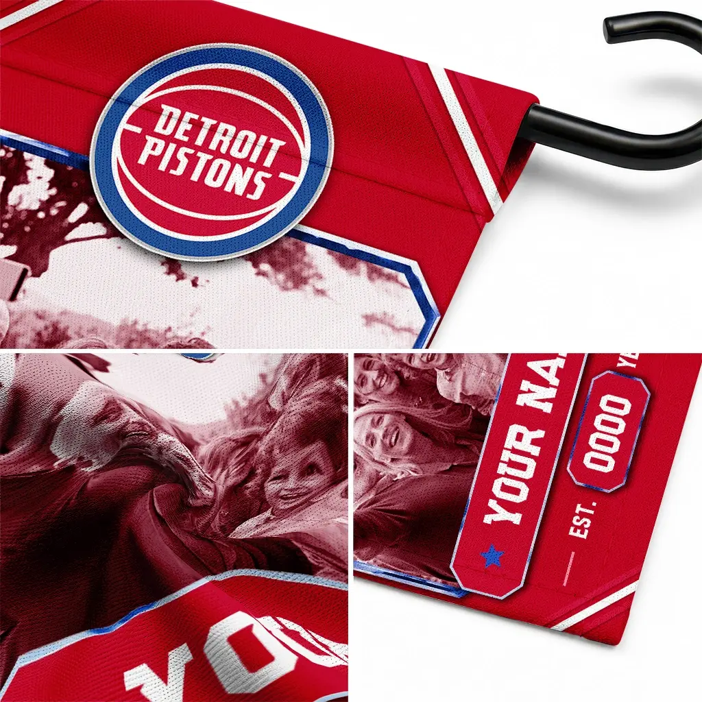 Detroit Pistons Garden Flag Personalized Photo Frame Red Latest Model Detroit Pistons Garden Flag Personalized Photo Frame Red Latest Model