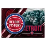 Detroit Pistons House Flag Customized Diagonal Stripes Red Best Selling