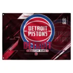 Detroit Pistons House Flag Personalized Speed Slashes Red Best Selling