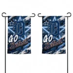 Detroit Tigers Garden Flag Custom Glowing Star Navy Best Selling