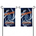 Detroit Tigers Garden Flag Custom Swirl Vortex Navy Best Selling