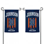 Detroit Tigers Garden Flag Customized Distressed Stripes Navy Best Selling