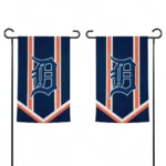Detroit Tigers Garden Flag Personalized Chevron Stripes Navy Best Selling