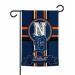 Detroit Tigers Garden Flag Personalized Circle Medallion Navy Best Selling