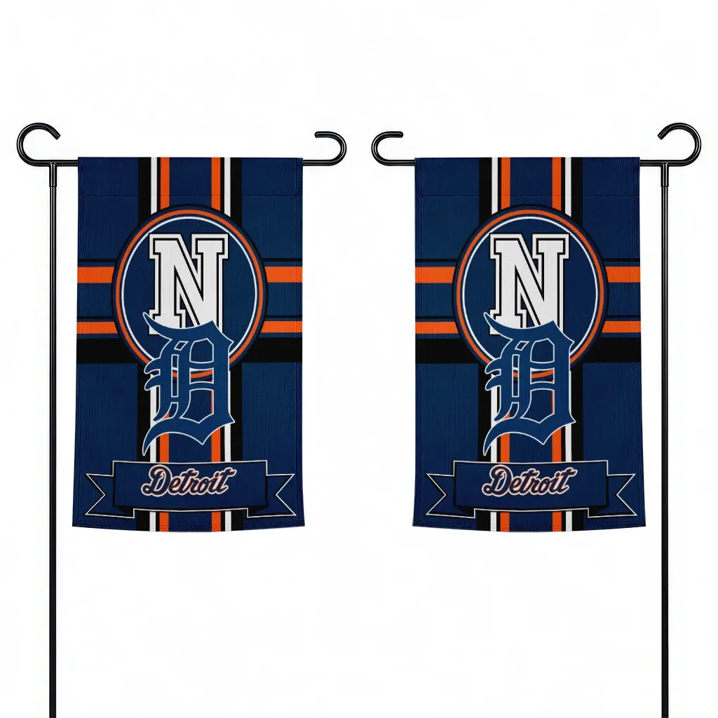Detroit Tigers Garden Flag Personalized Circle Medallion Navy Fashion Forward Detroit Tigers Garden Flag Personalized Circle Medallion Navy Fashion Forward