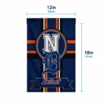 Detroit Tigers Garden Flag Personalized Circle Medallion Navy Best Selling